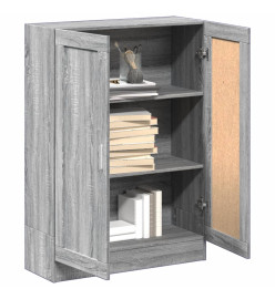 Bibliothèque sonoma gris 82,5x30,5x115 cm bois d'ingénierie