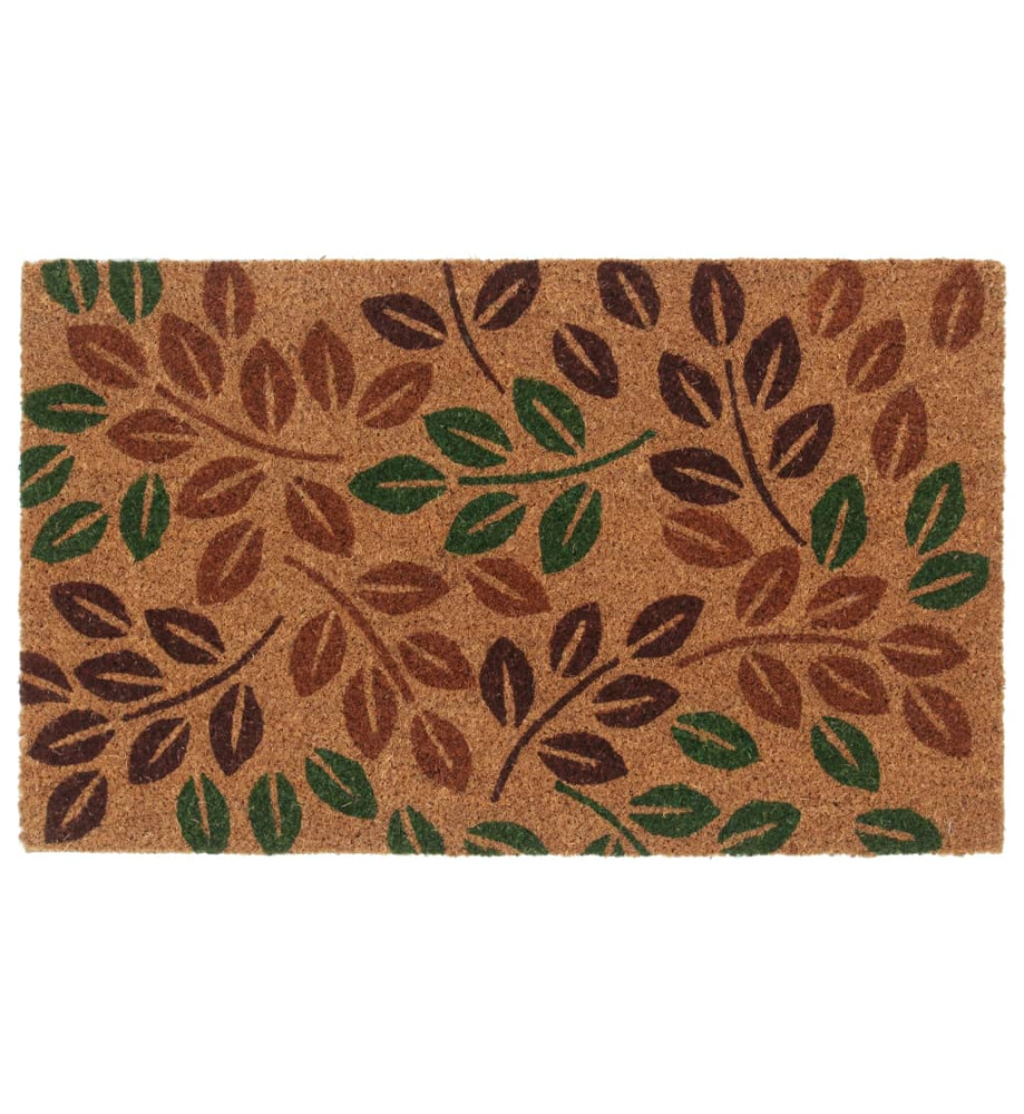 Tapis de porte naturel 45x75 cm fibre de coco touffeté