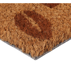 Tapis de porte naturel 45x75 cm fibre de coco touffeté