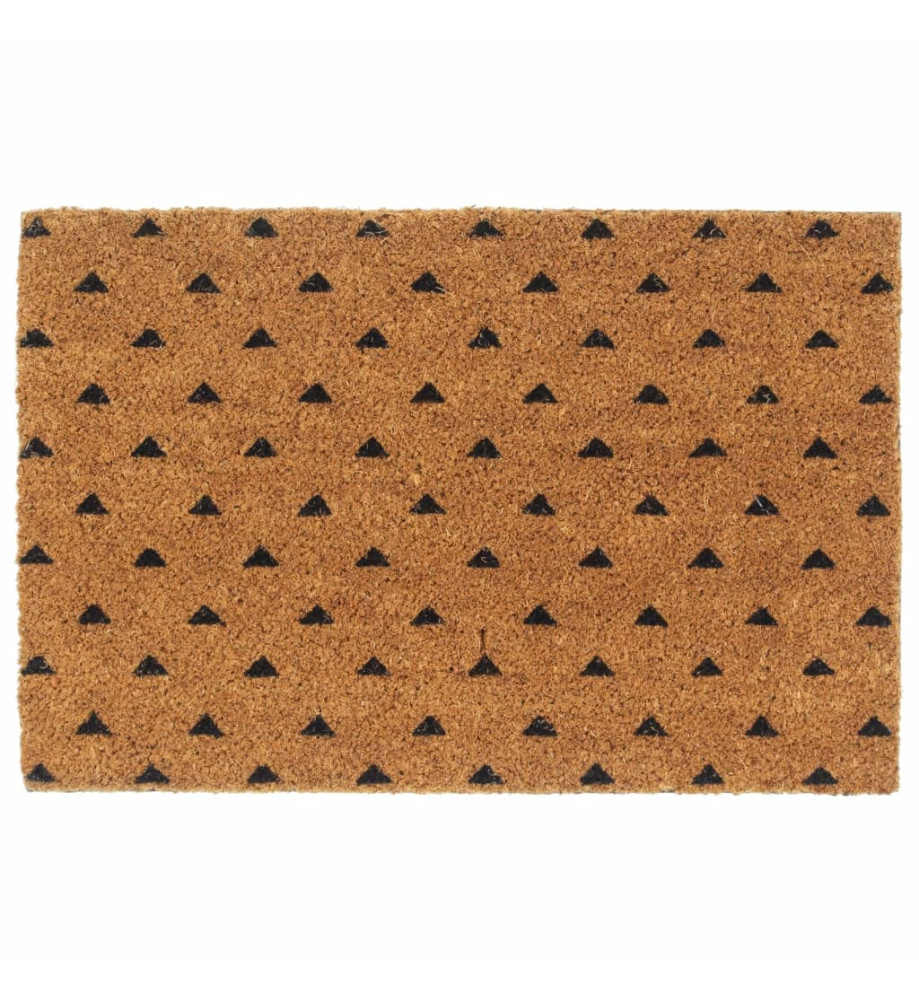 Tapis de porte naturel 40x60 cm fibre de coco touffeté