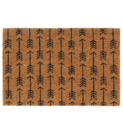 Tapis de porte naturel 40x60 cm fibre de coco touffeté