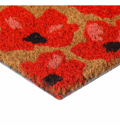 Tapis de porte naturel 45x75 cm fibre de coco touffeté