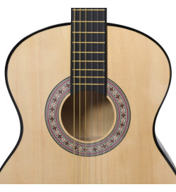 Guitare classique pour débutants 4/4 39" Tilleul