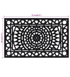 Paillasson rectangulaire 45x75 cm caoutchouc