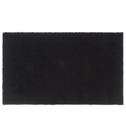 Tapis de porte noir 90x150 cm fibre de coco touffeté