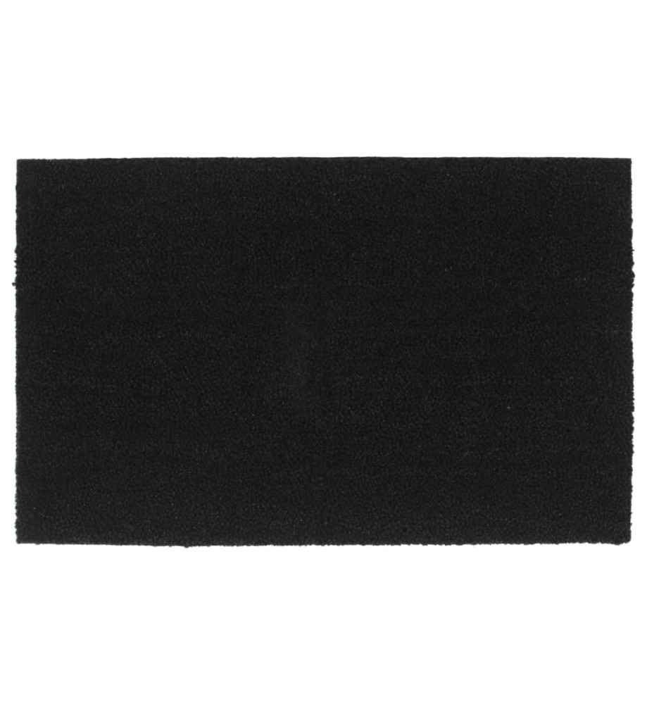 Tapis de porte noir 50x80 cm fibre de coco touffeté