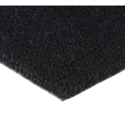 Tapis de porte noir 60x90 cm fibre de coco touffeté