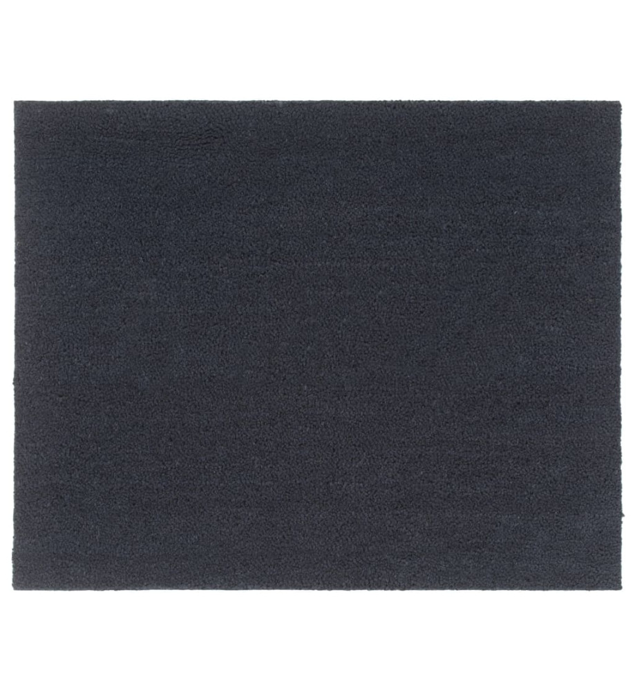 Tapis de porte gris foncé 80x100 cm fibre de coco touffeté