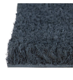 Tapis de porte gris foncé 60x90 cm fibre de coco touffeté