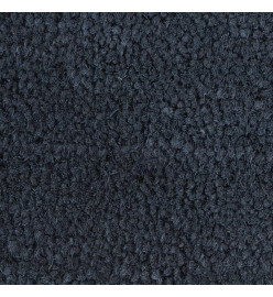 Tapis de porte 5 pcs gris foncé 40x60 cm fibre de coco touffeté