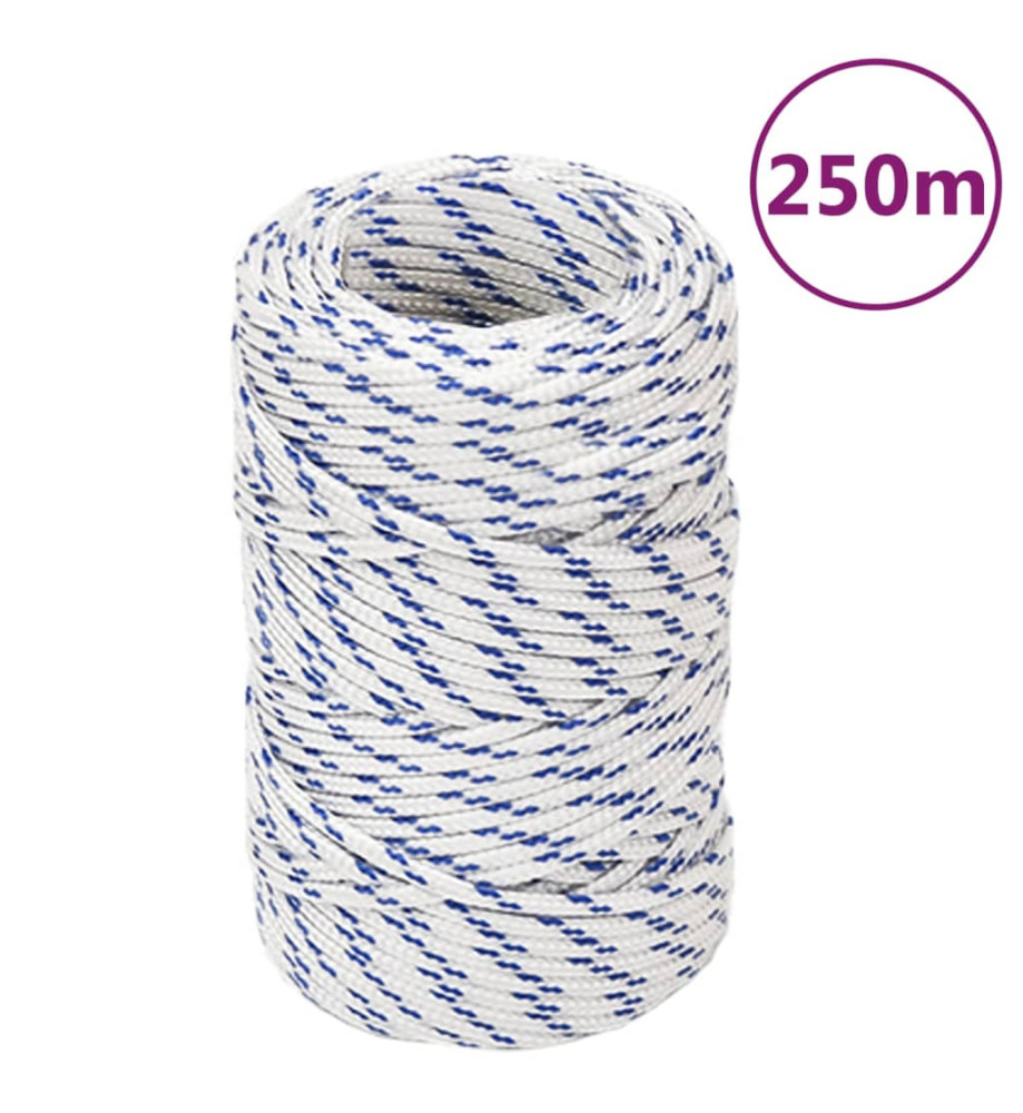 Corde de bateau Blanc 2 mm 250 m Polypropylène