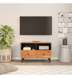 Meuble TV 70x33x46 cm Bois d'acacia massif