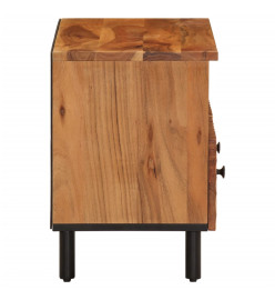 Meuble TV 70x33x46 cm Bois d'acacia massif