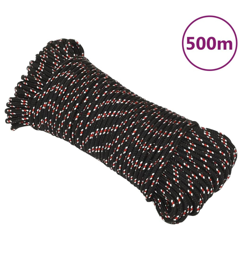 Corde de bateau Noir 5 mm 500 m Polypropylène