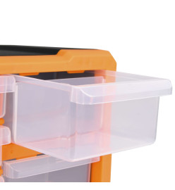 Organisateurs multi-tiroirs avec 12 tiroirs 2 pcs 26,5x16x26 cm