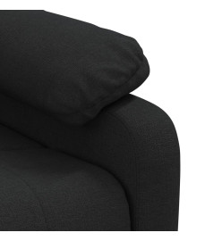 Fauteuil inclinable électrique Noir Tissu