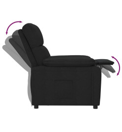 Fauteuil inclinable Noir Tissu