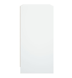 Armoire latérale avec portes en verre blanc 68x37x75,5 cm