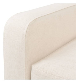 Fauteuil Blanc crème Tissu