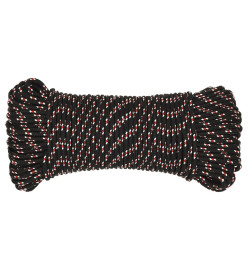 Corde de bateau Noir 5 mm 100 m Polypropylène