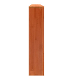 Cache-radiateur cire marron 169x19x84 cm bois massif de pin