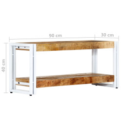 Meuble TV 90 x 30 x 40 cm Bois massif de manguier