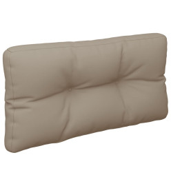 Coussins de palette 2 pcs taupe tissu