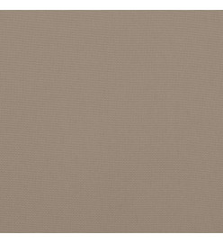 Coussins de palette 2 pcs taupe tissu