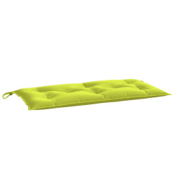 Coussins de banc de jardin 2 pcs vert vif tissu Oxford