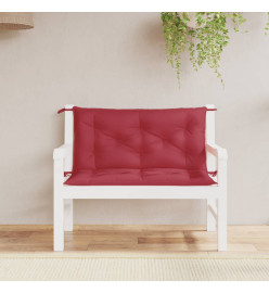 Coussins de banc de jardin 2 pcs rouge bordeaux tissu Oxford