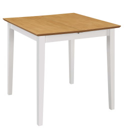 Mobilier de salle à manger 3 pcs MDF Blanc