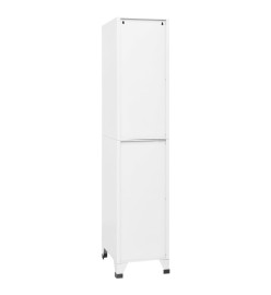 Armoire à casiers Blanc 38x45x180 cm Acier