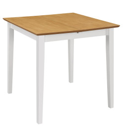 Mobilier de salle à manger 5 pcs MDF Blanc