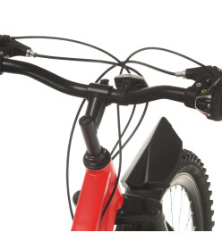 Vélo de montagne 21 vitesses Roues de 26 pouces 42 cm Rouge