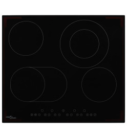 Plaque de cuisson Céramique 4 brûleurs Contrôle tactile 6600 W