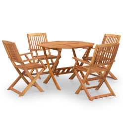 Ensemble à manger de jardin 5 pcs Bois d'acacia solide