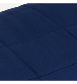 Couverture lestée Bleu 220x235 cm 15 kg Tissu