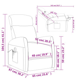 Fauteuil de massage Rouge bordeaux Similicuir