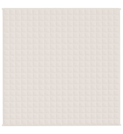 Couverture lestée Crème clair 200x200 cm 13 kg Tissu