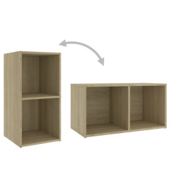 Meubles TV 2 pcs Chêne sonoma 72x35x36,5 cm Aggloméré