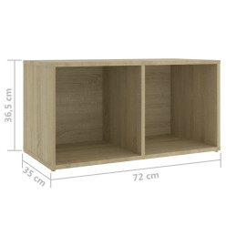 Meubles TV 4 pcs Chêne sonoma 72x35x36,5 cm Aggloméré