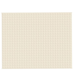 Couverture lestée Crème clair 235x290 cm 15 kg Tissu