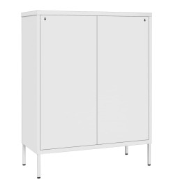Armoire à tiroirs Blanc 80x35x101,5 cm Acier