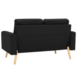 Ensemble de canapés 3 pcs Tissu Noir