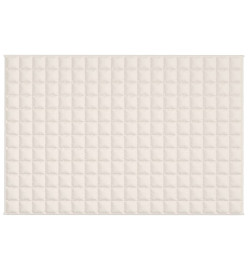 Couverture lestée Crème clair 122x183 cm 5 kg Tissu