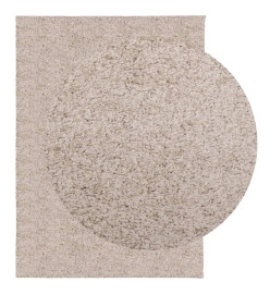 Tapis shaggy à poils longs moderne beige 240x340 cm