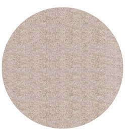 Tapis shaggy à poils longs moderne beige Ø 200 cm