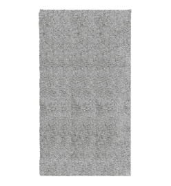 Tapis shaggy à poils longs moderne gris 60x110 cm