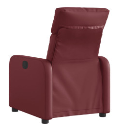 Fauteuil inclinable électrique Rouge bordeaux Similicuir