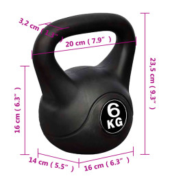 Kettlebell de 6 kg